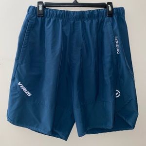 Navy/ Ink Blue Virus Brand Origin V2 Men’s Lightweight Active Shorts [L]